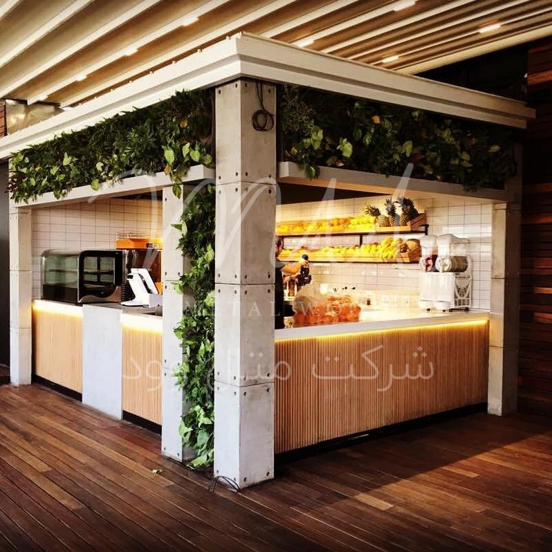 پروژه سقف شیروانی رستورانهای بونو با ورق شیاردار3